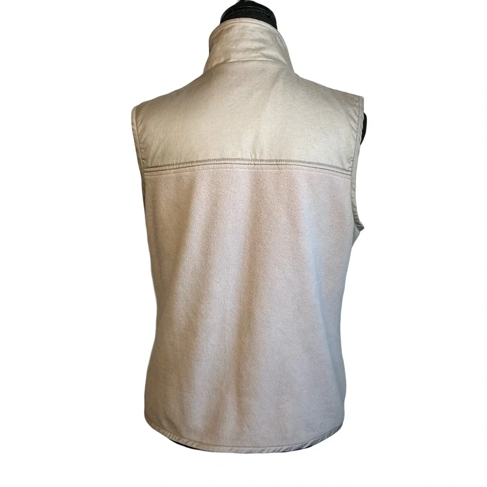 Nike Golf Women’s Taupe Beige Therma Fit Fleece Golf Vest Size Medium 8-10